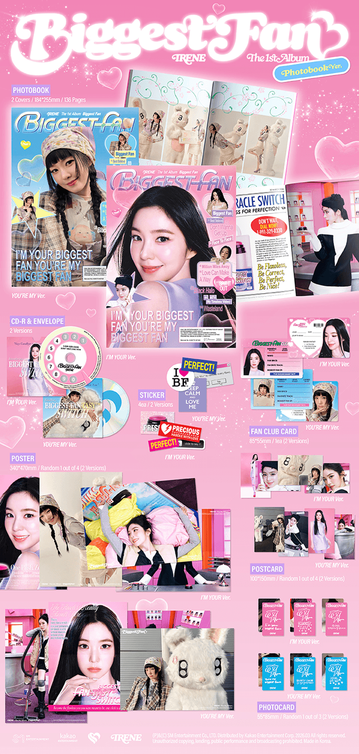 PREORDER IRENE - BIGGEST FAN OFFICIAL ALBUM