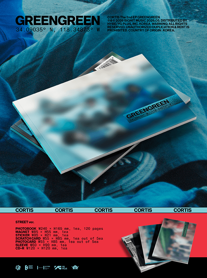 PREORDER CORTIS - GREENGREEN OFFICIAL ALBUM WITH WEVERSE SHOP GIFT