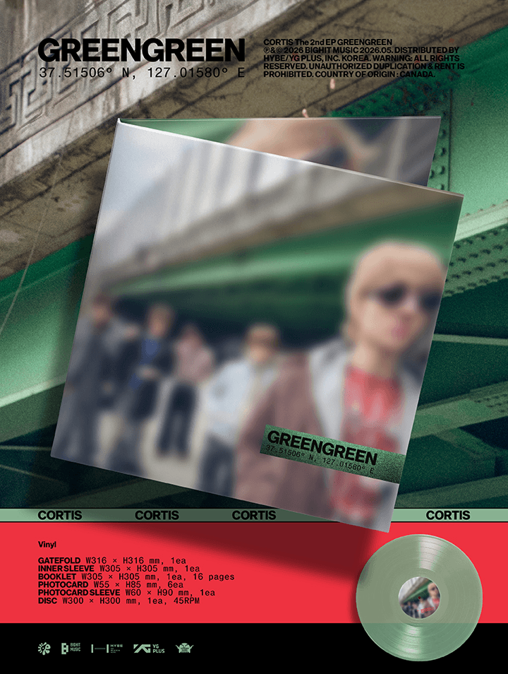 PREORDER CORTIS - GREENGREEN OFFICIAL ALBUM WITH WEVERSE SHOP GIFT