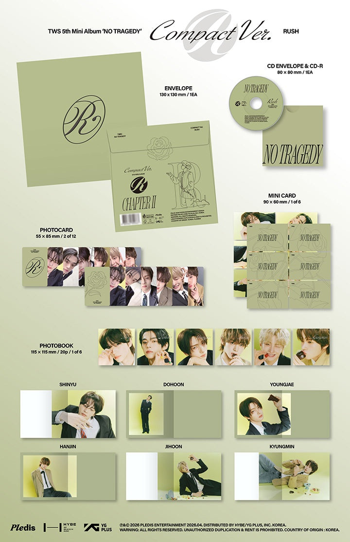 PREORDER TWS - NO TRAGEDY OFFICIAL ALBUM WITH WEVERSE SHOP GIFT