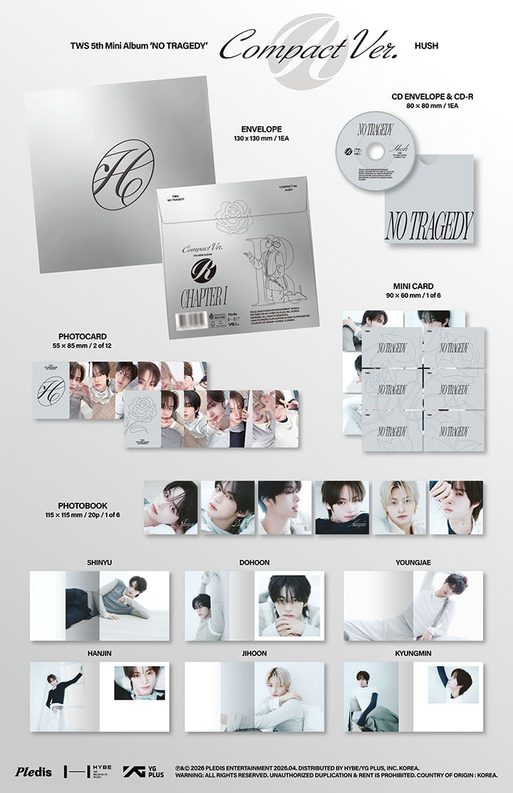 PREORDER TWS - NO TRAGEDY OFFICIAL ALBUM WITH WEVERSE SHOP GIFT