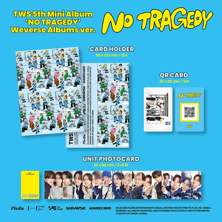PREORDER TWS - NO TRAGEDY OFFICIAL ALBUM WITH WEVERSE SHOP GIFT