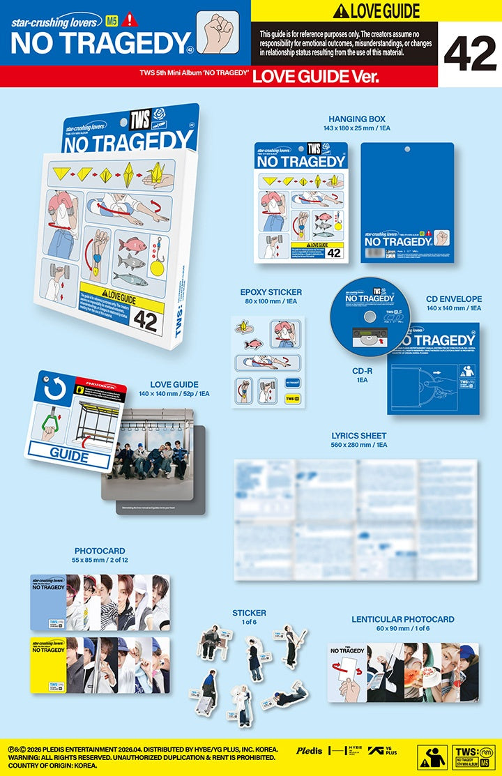 PREORDER TWS - NO TRAGEDY OFFICIAL ALBUM WITH WEVERSE SHOP GIFT