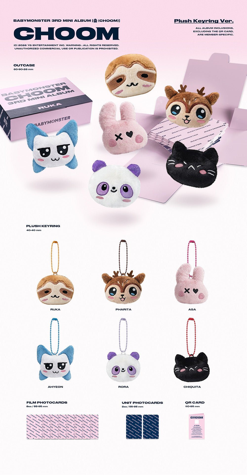 PREORDER BABYMONSTER - CHOOM OFFICIAL ALBUM WITH WEVERSE SHOP GIFT