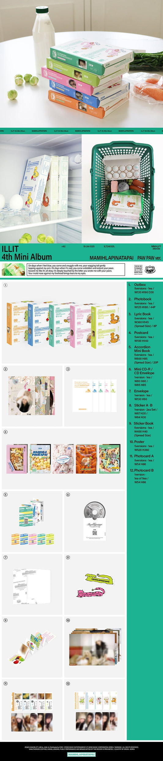 PREORDER ILLIT - MAMIHLAPINATAPAI OFFICIAL ALBUM WITH WEVERSE SHOP GIFT