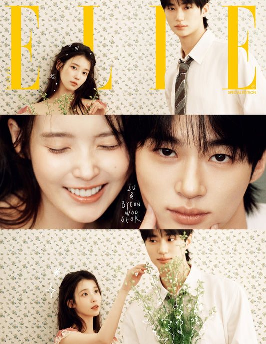 PREORDER ELLE OFFICIAL SPECIAL COVER - APRIL ISSUE BYEON WOOSEOK & IU