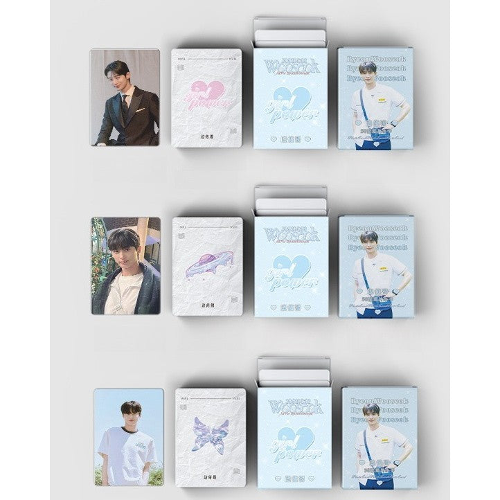 Byeon Wooseok Holographic double sided Photocards (50 pcs)