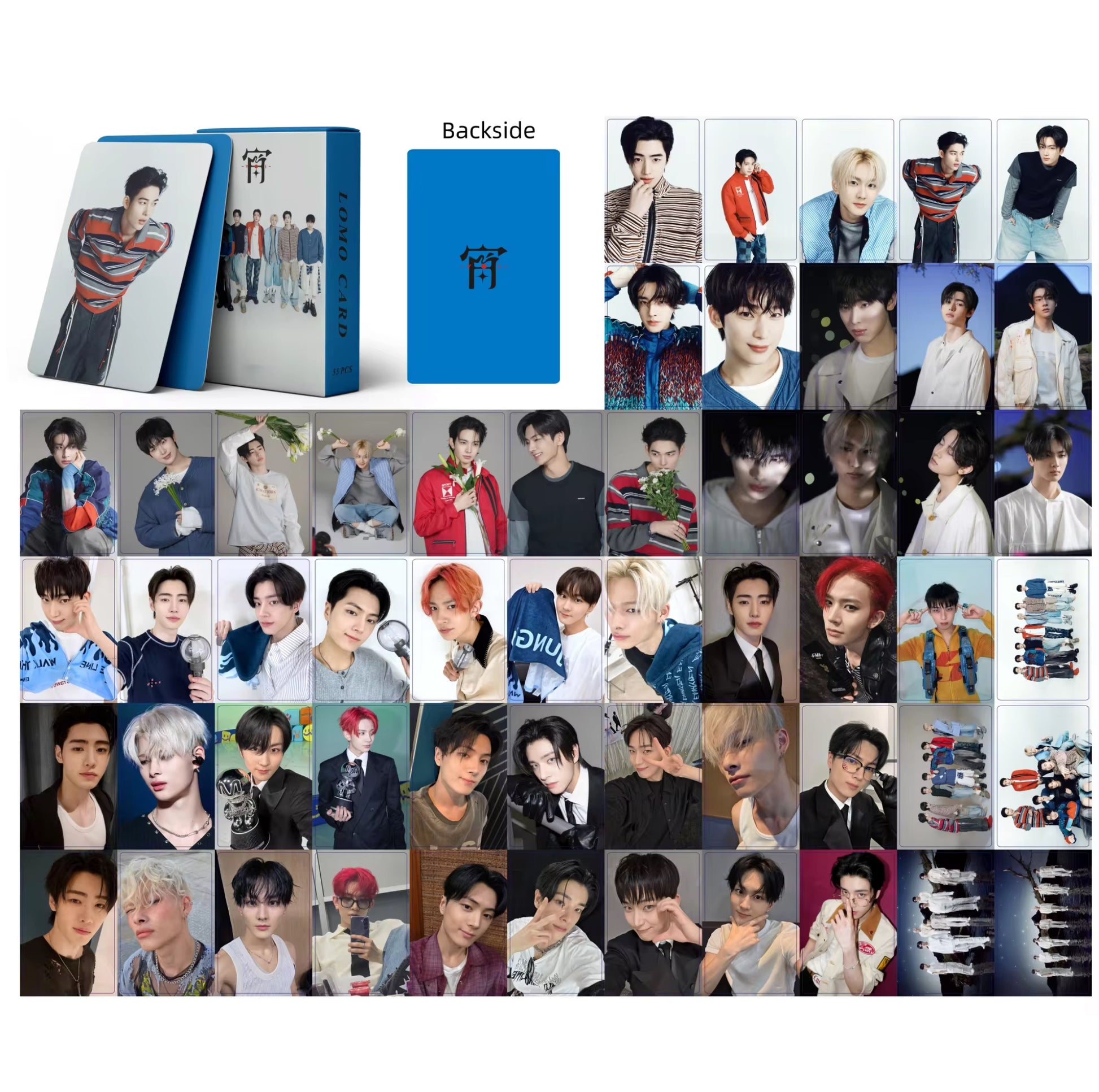 enhypen holographic lomo cards Enhypen Yoi Holographic Lomocards (55 pcs) – thepenguinpal