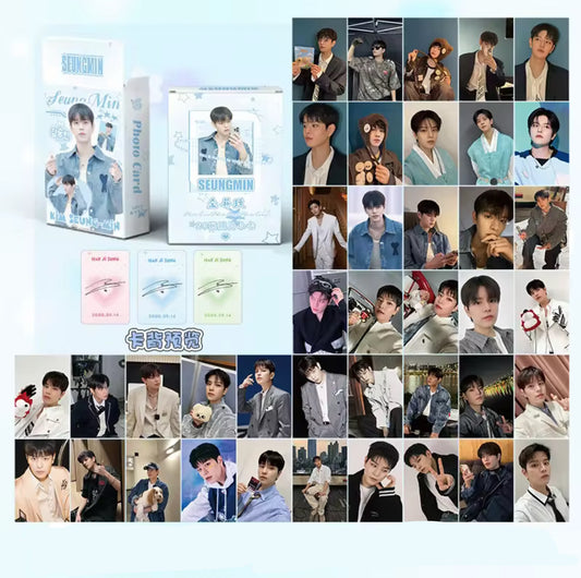 Seungmin Rainbow Holographic Photocards (50 pcs)