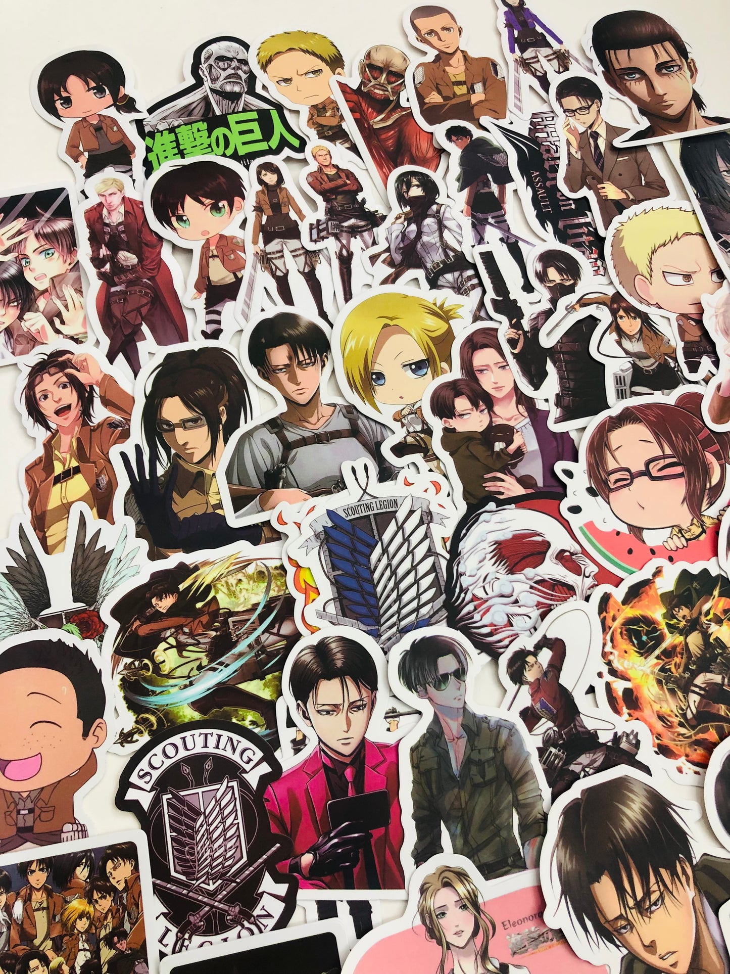 Attack On Titan Matte Stickers (Restickable)