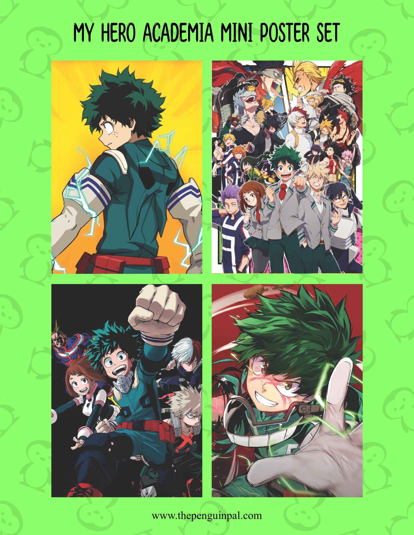 My Hero Academia Mini Poster Set (8 pcs)