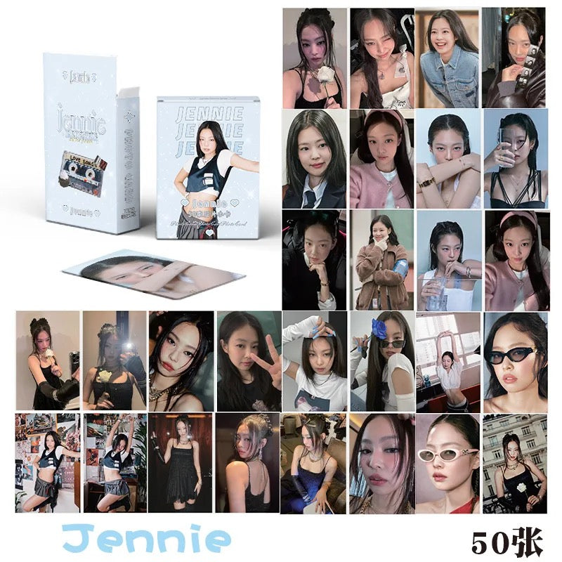 Jennie holographic double sided Photocards (50 pcs)