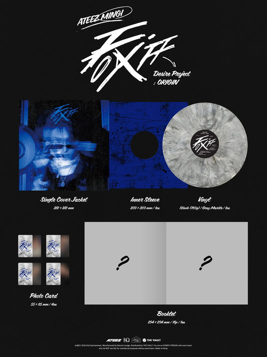 PREORDER ATEEZ MINGI - FIX OFF DESIRE PROJECT : ORIGIN (VINYL)