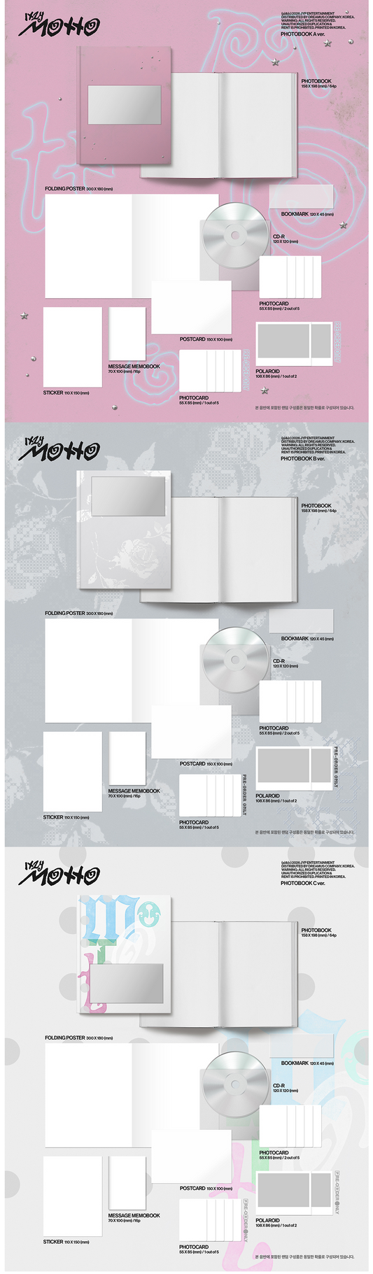 PREORDER ITZY MOTTO ALBUM WITH FANS SHOP GIFT