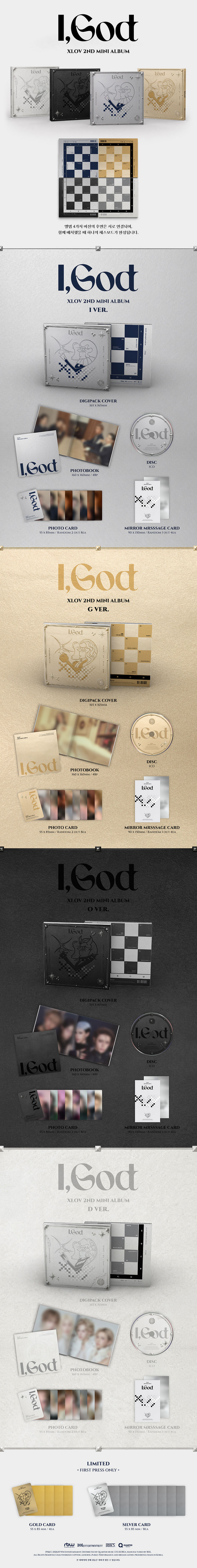PREORDER XLOV - I, GOD OFFICIAL ALBUM