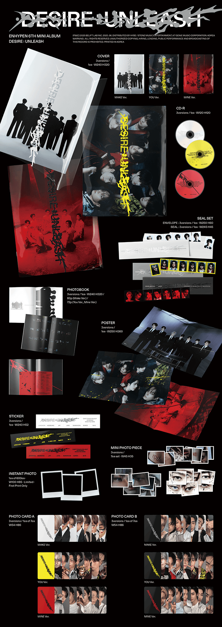 Enhypen Desire Unleash Official Album