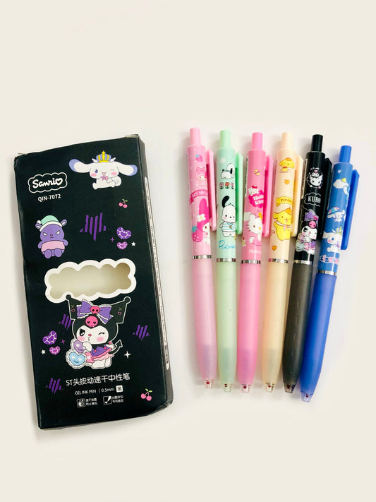 Sanrio Pens Set (6 pcs)