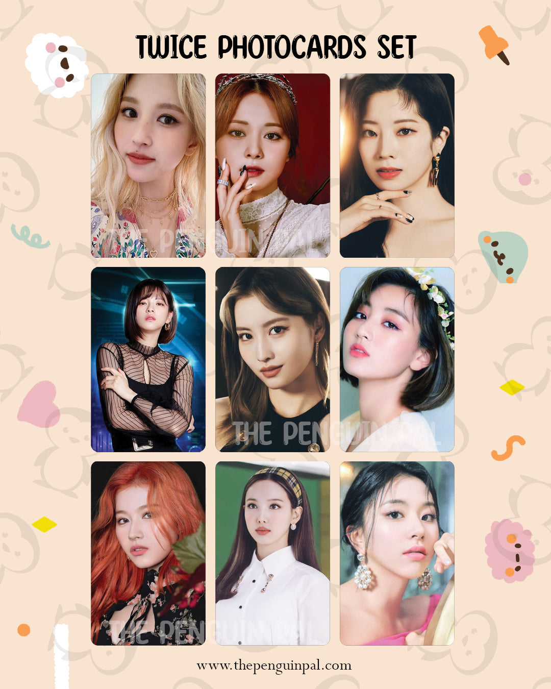 Twice Double sided Photocards Deal (18 pcs)