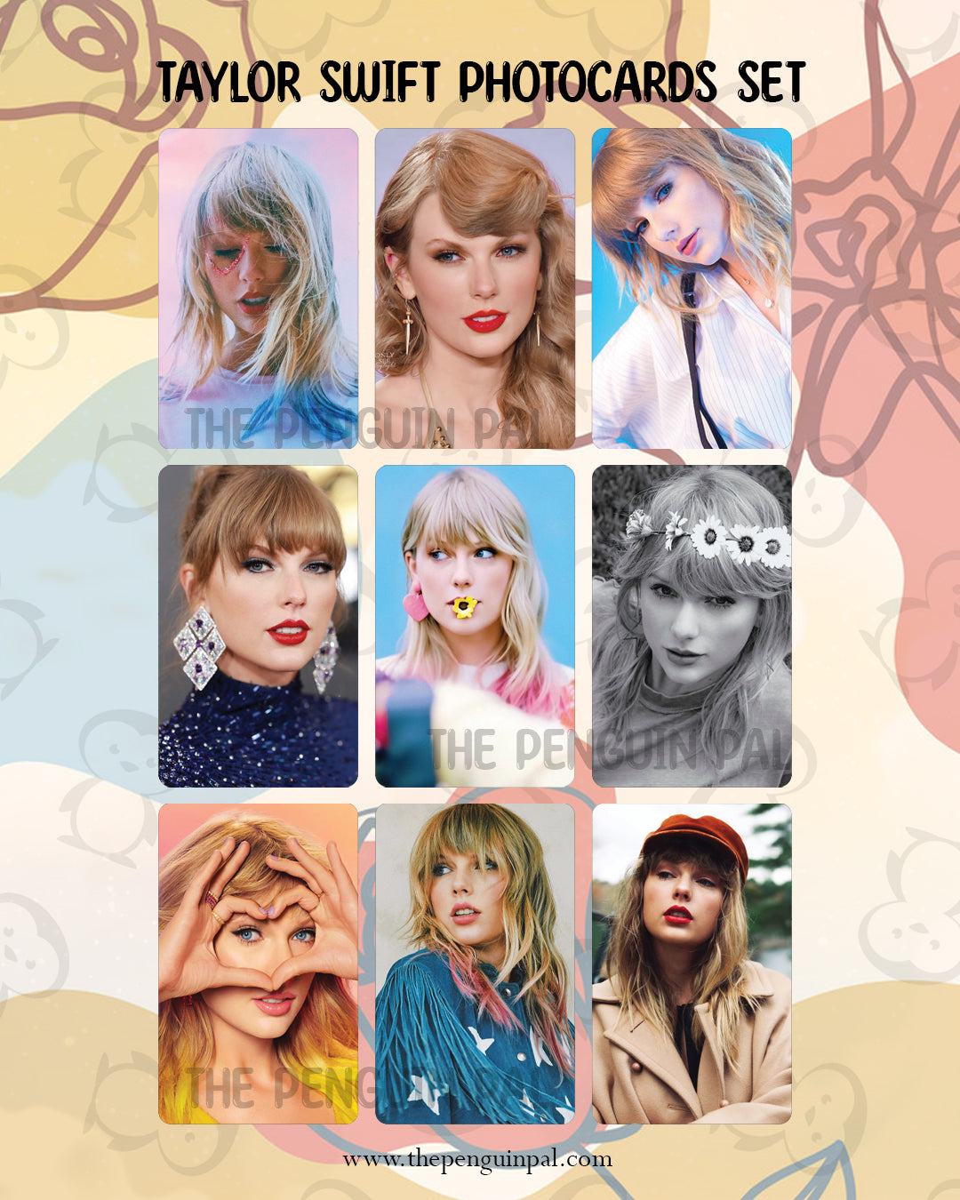 Taylor Swift Photocards (9 pcs)