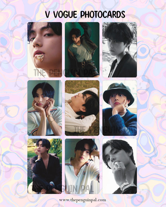 V Vogue Photocards (9 pcs)