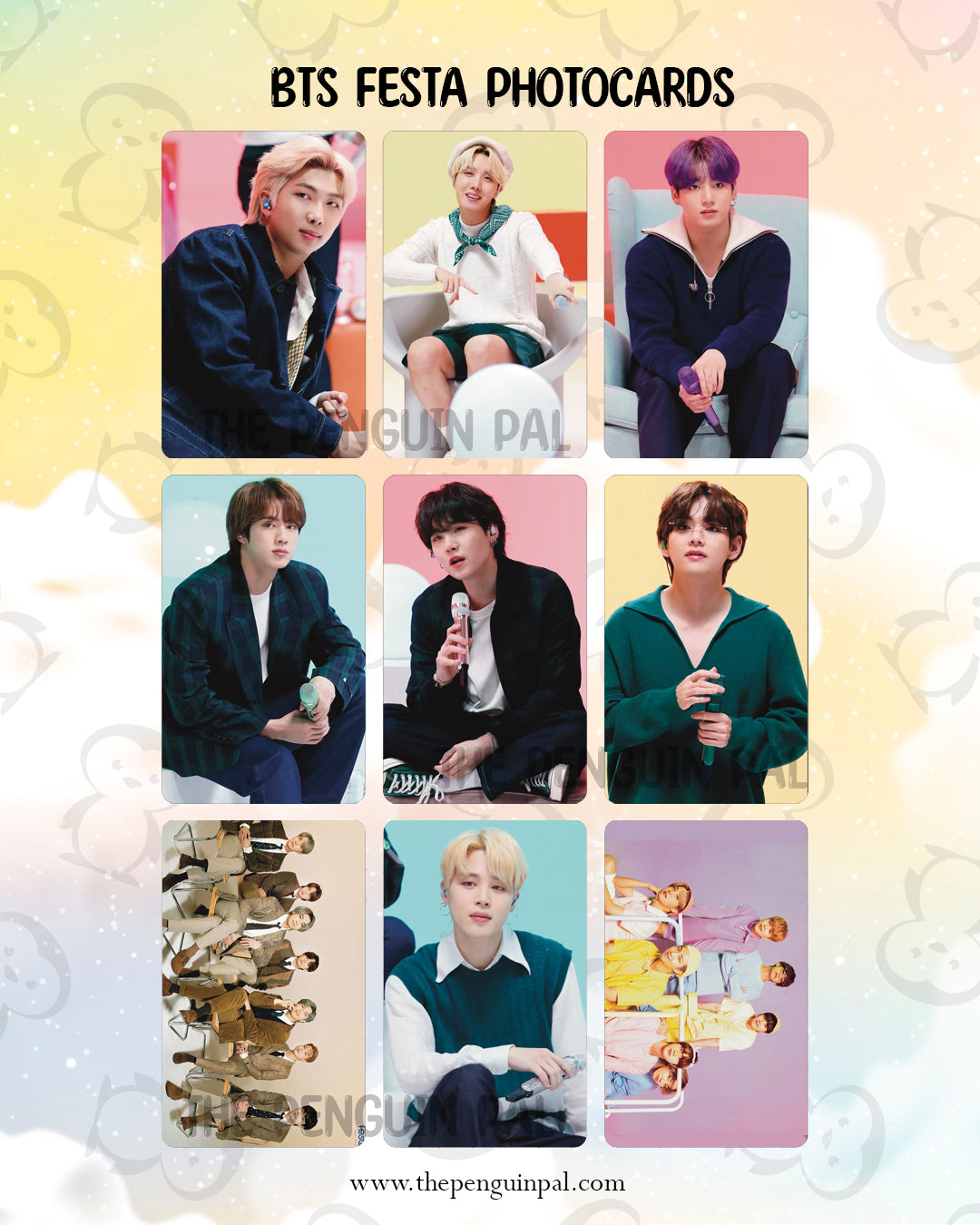 BTS Festa Photocards (9 pcs)