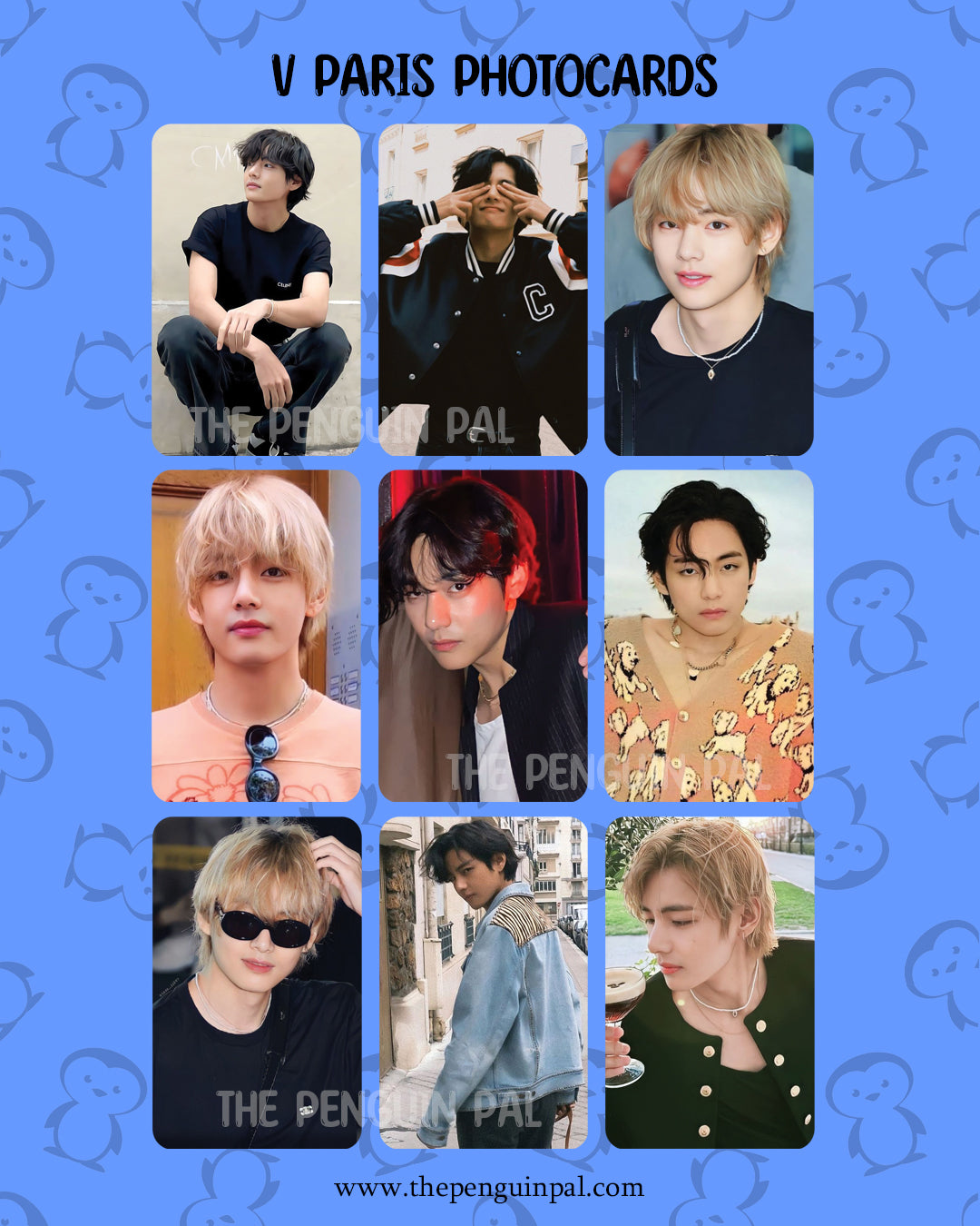 V Paris Photocards (9 pcs)