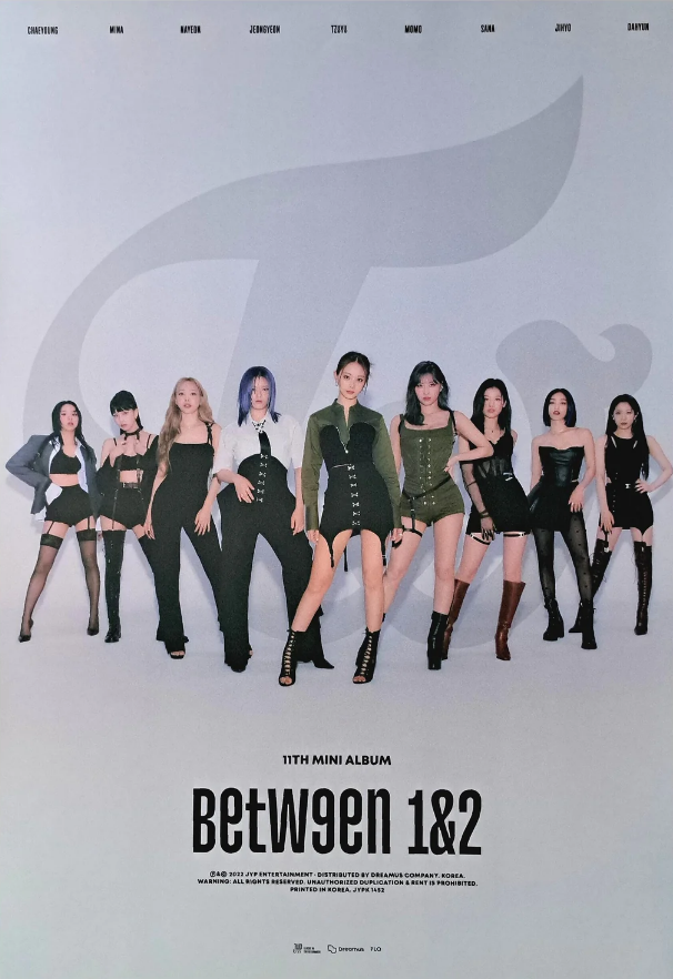 Twice Between 1&2 Official Poster - Folded